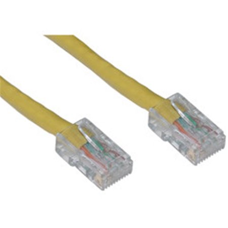 AISH Cat5e Yellow Ethernet Patch Cable Bootless 10 foot AI50576